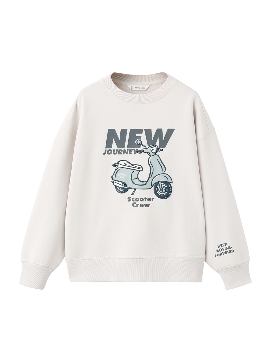 

Толстовка MANGO KIDS BERTOII, светло-серый/темно-серый