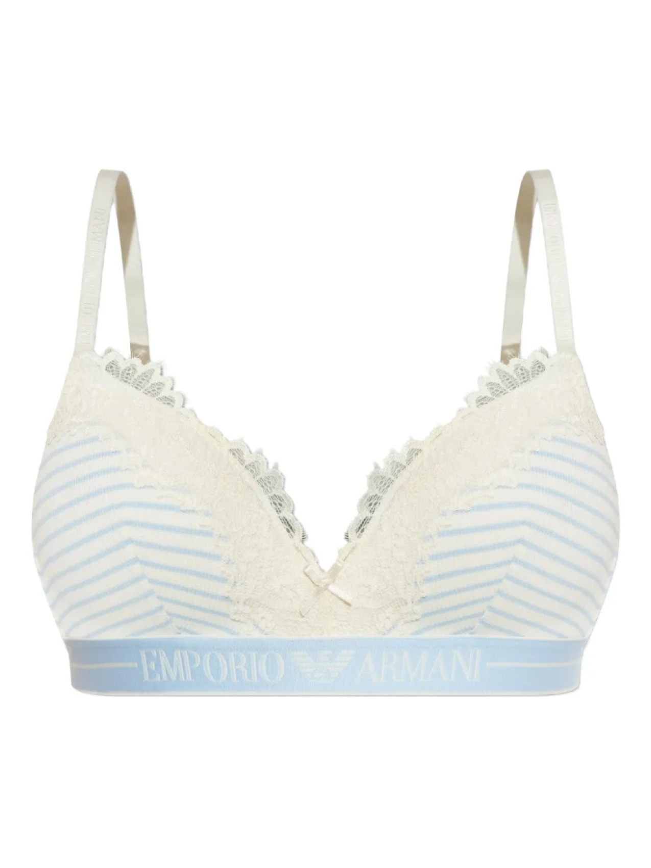 

Бюстгальтер с кружевом Emporio Armani, белый