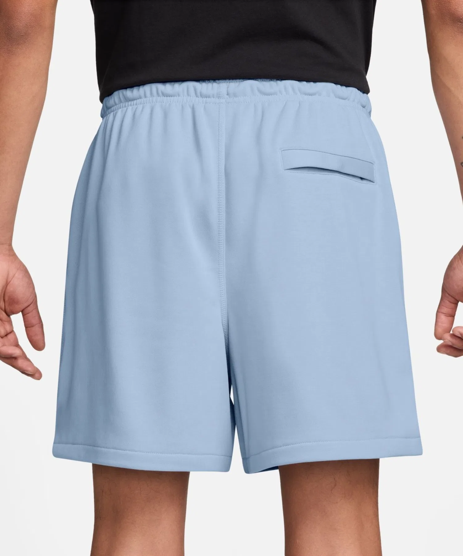 Мужские шорты Nike Club Flow FT из хлопка и полиэстера синие — фото 2