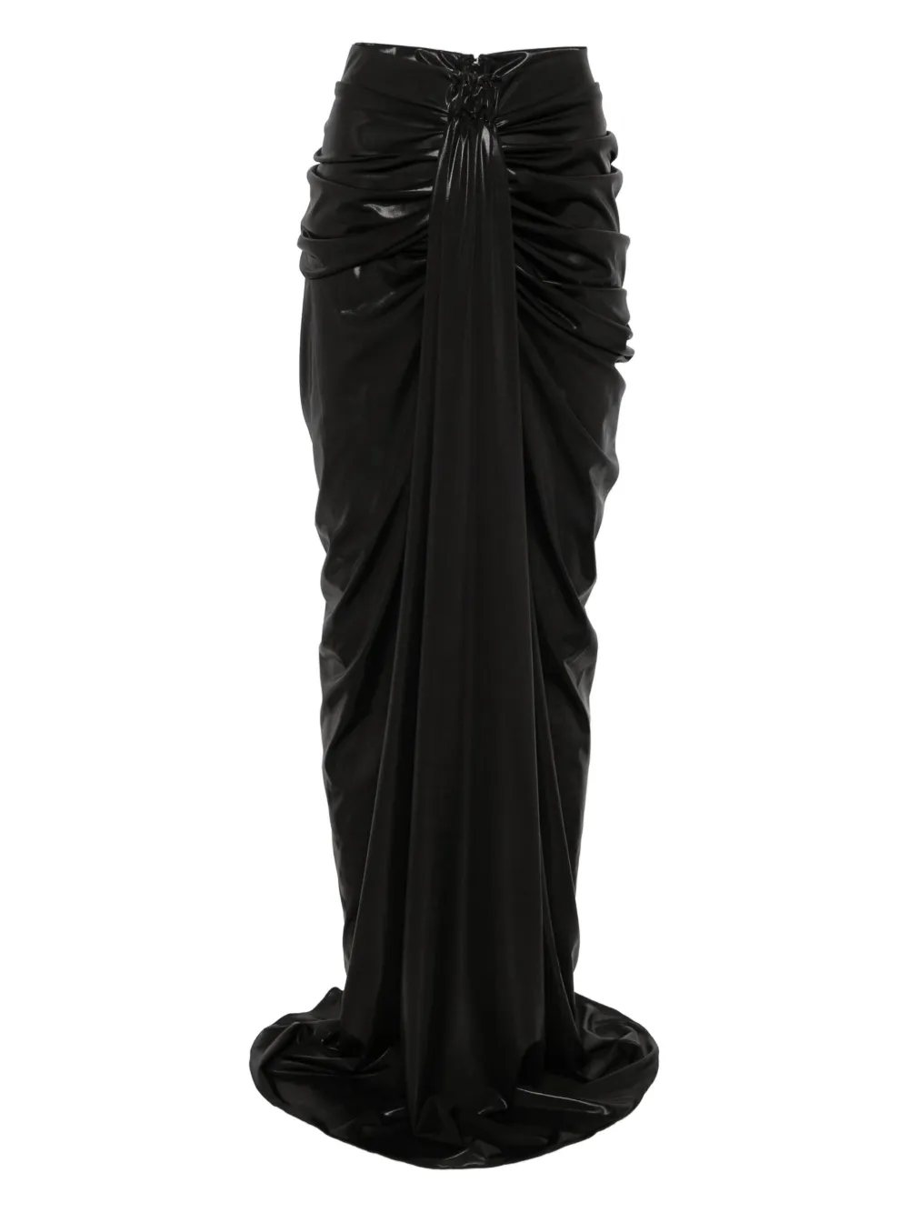 

Юбка макси с голографическим эффектом Mitiliane Couture, черный