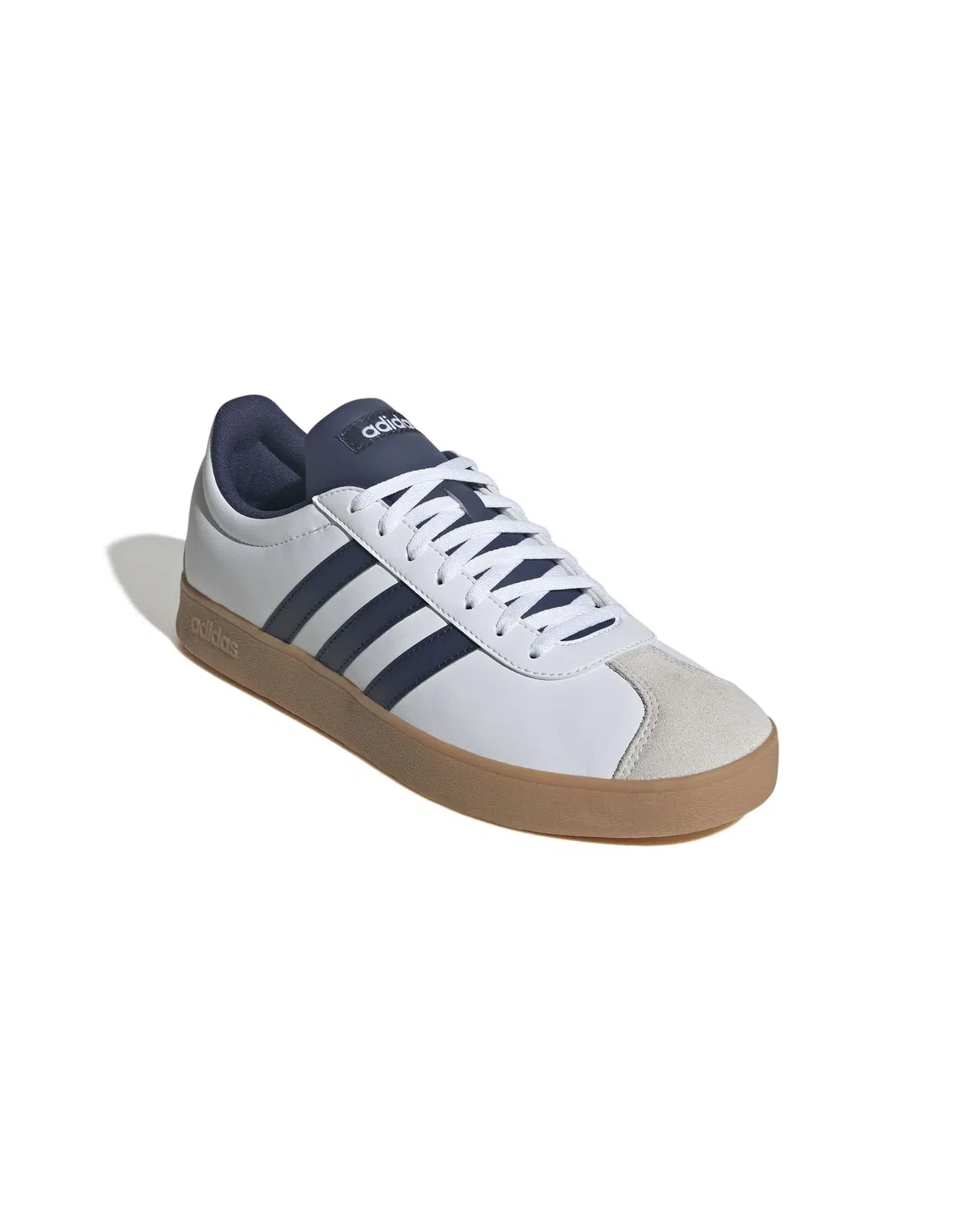 Кроссовки, кожаные Adidas ftwwht/dkblue/orbgry