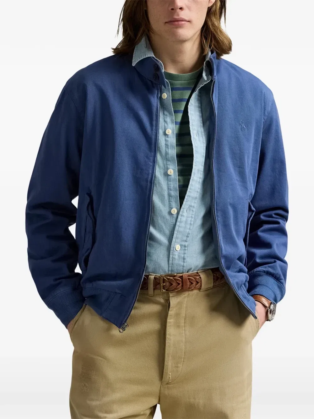 Куртка Bedford в рубчик POLO RALPH LAUREN, синий — фото 3