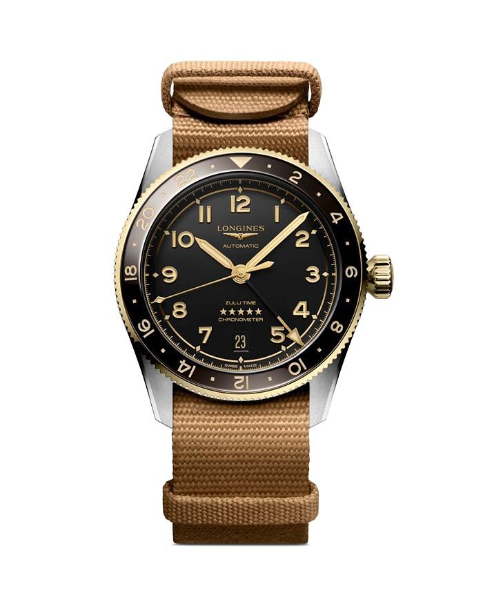 

Часы Longines Spirit Zulu Time, 39 мм, черный