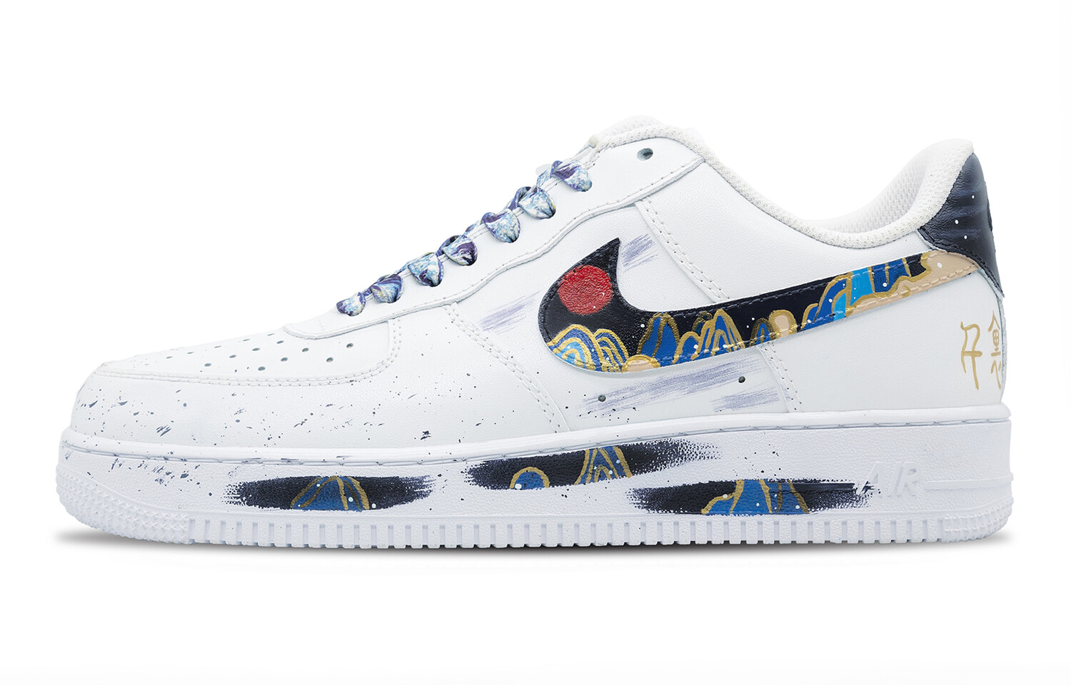 

Кроссовки Nike Air Force 1 Skateboard Shoes Women's Low-Top Blue White