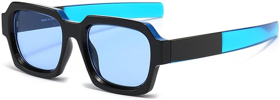 

Ретро солнцезащитные очки для женщин, винтажные, двухцветная оправа; мужские солнцезащитные очки для женщин, классические, с защитой от УФ-излучения UV400 TVTBBVV, Blue