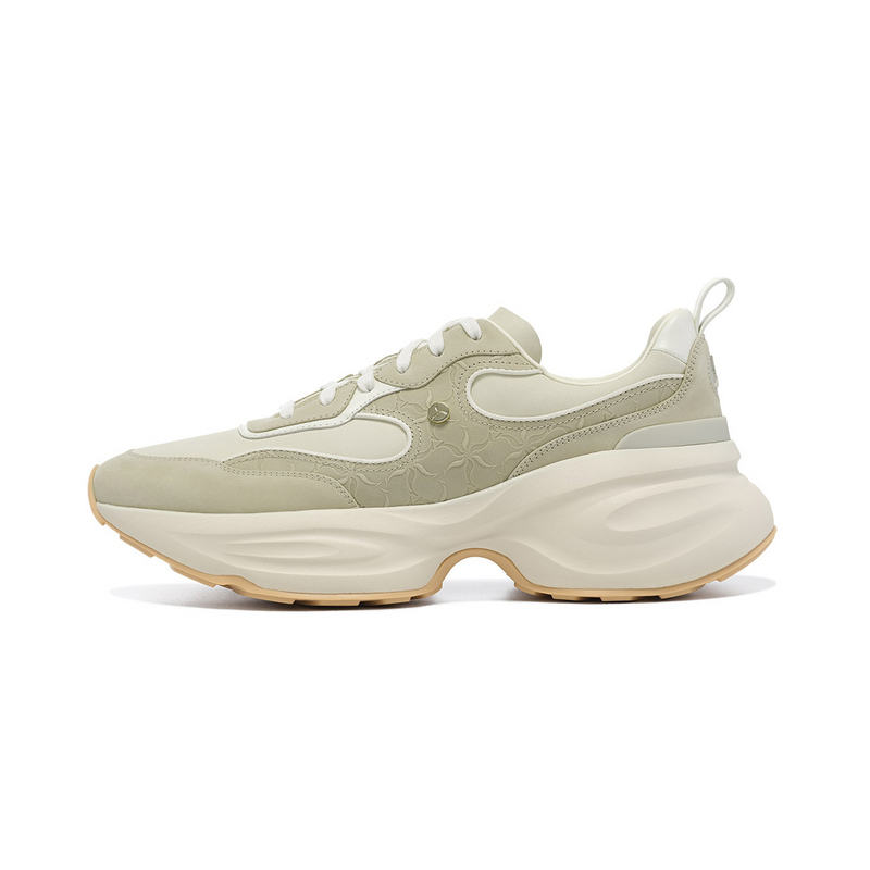 

Кроссовки LI NING 1990 Classic Collection с низкой амортизацией и износостойкостью, мужские, серо-зеленые LI-NING 1990, Gray Green