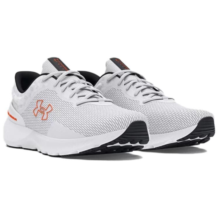 Кроссовки мужские с низким верхом белые/оранжевые Under Armour — фото 4