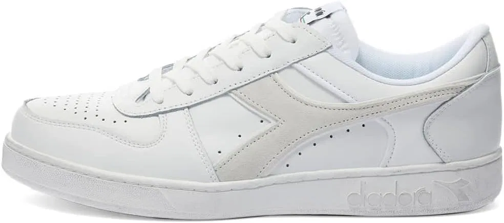 Кроссовки Diadora, Magic Basket Low Icona Leather Shoes Fashion Casual Sport Unisex, Total White