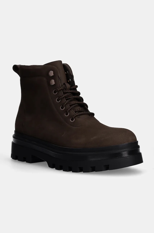 

Ботинки нубуковые LUGGED LACEUP BOOT OXF HIKING NB Calvin Klein Jeans, коричневый