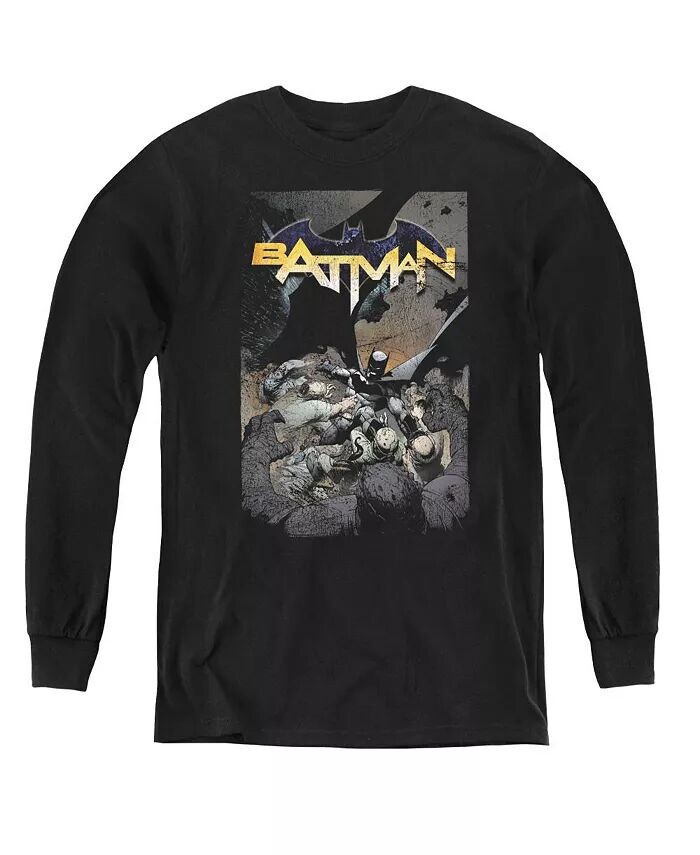 

Свитшот с длинным рукавом для мальчиков и подростков Batman, черный