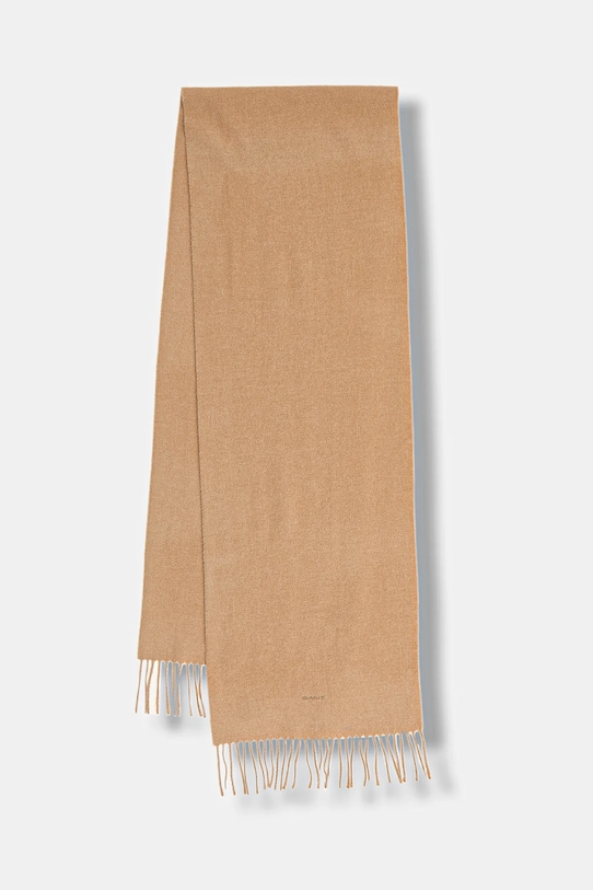 

Шерстяной шарф Gant, коричневый