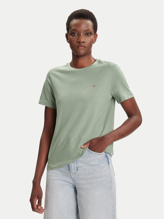 

Футболка regular fit Shield 4200200 Gant, зелёный