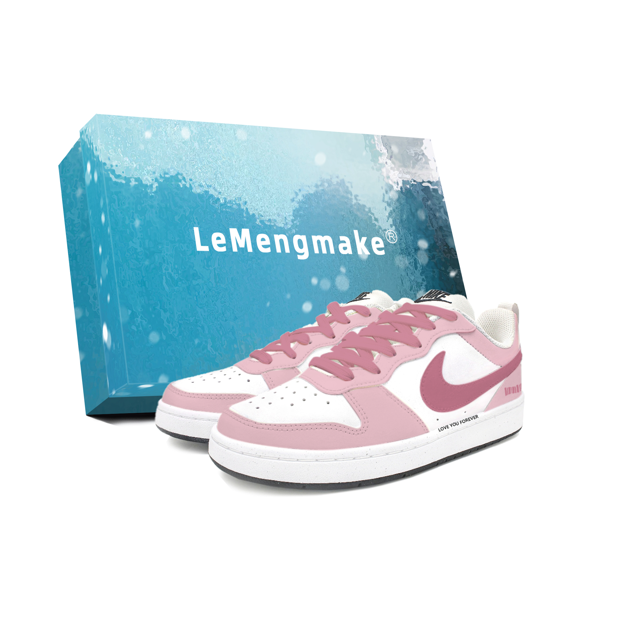 

Детские, подростковые, противоскользящие, износостойкие, низкие кроссовки для скейтбординга Court Borough Nike, белый