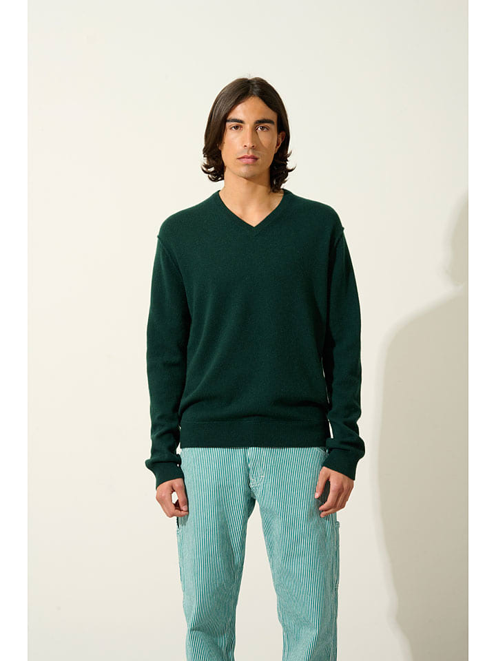 

Кашемировый свитер Тимео темно-зеленого цвета AUTHENTIC CASHMERE