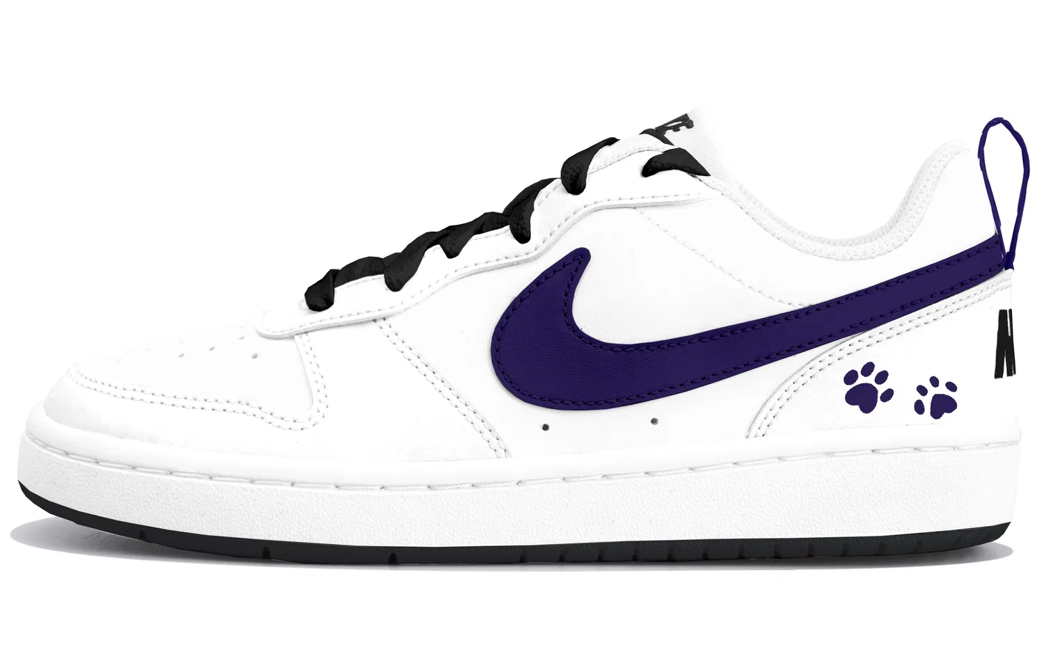 Кроссовки для скейтбординга Nike Court Borough Kids Purple
