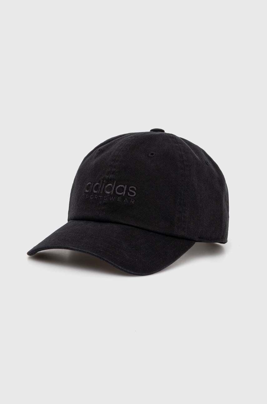 

Бейсболка Adidas из хлопка, черный