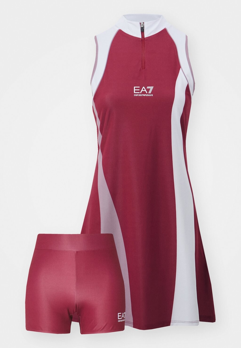 

Спортивное платье VESTITO SET EA7 Emporio Armani, бордовый