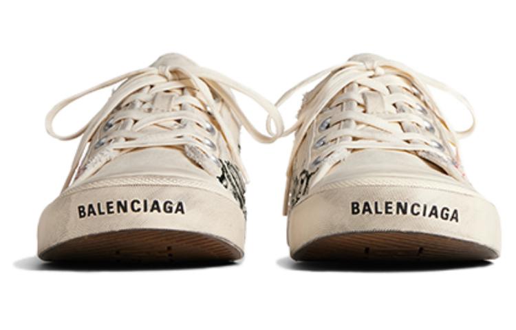 Balenciaga Парижские закрытые тапочки женские бело-красные, цвет White Red — фото 4