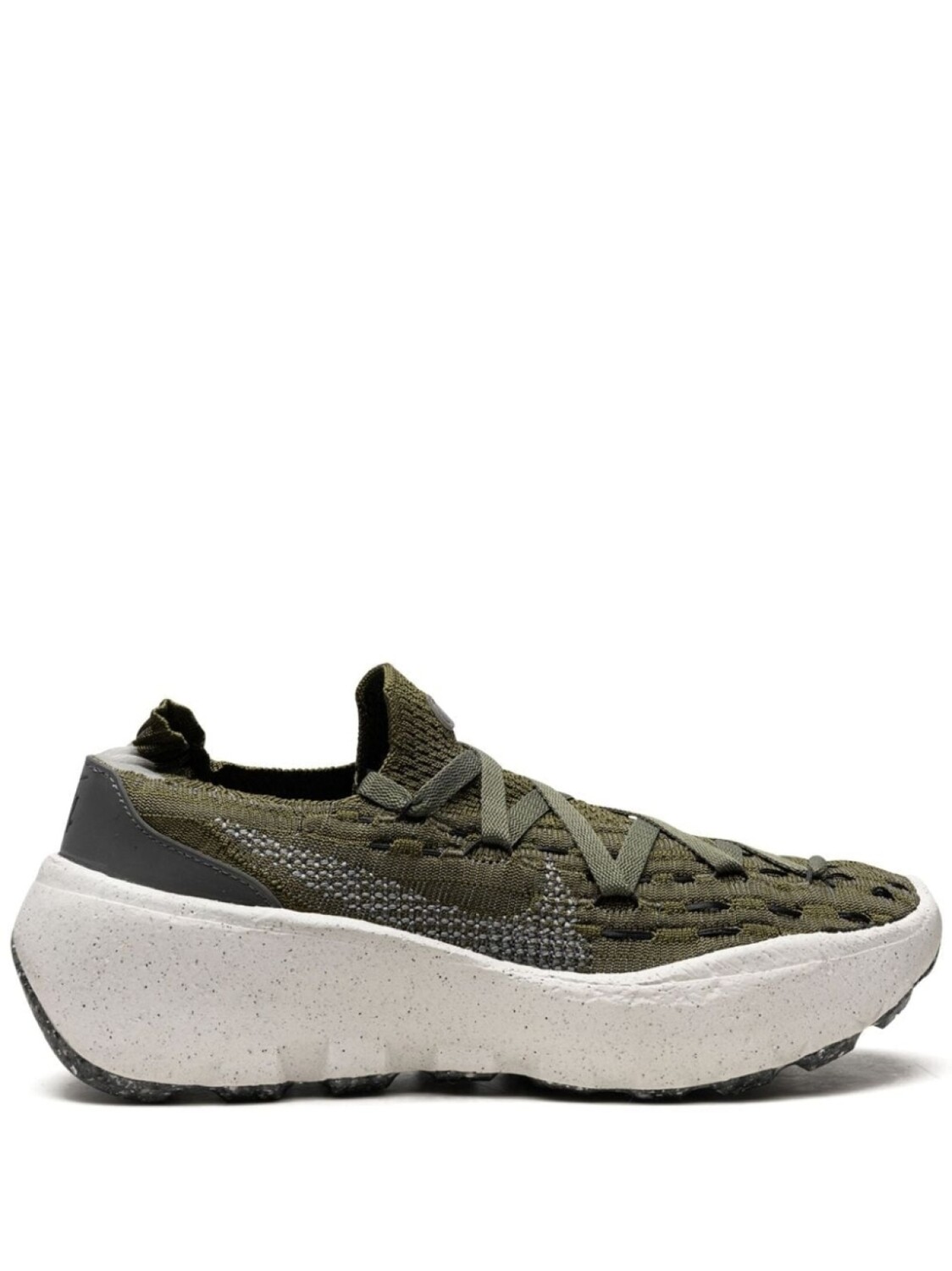 

Кроссовки Space Hippie 04 Rough Green/Flat Pewter-Iron Grey Nike, зеленый