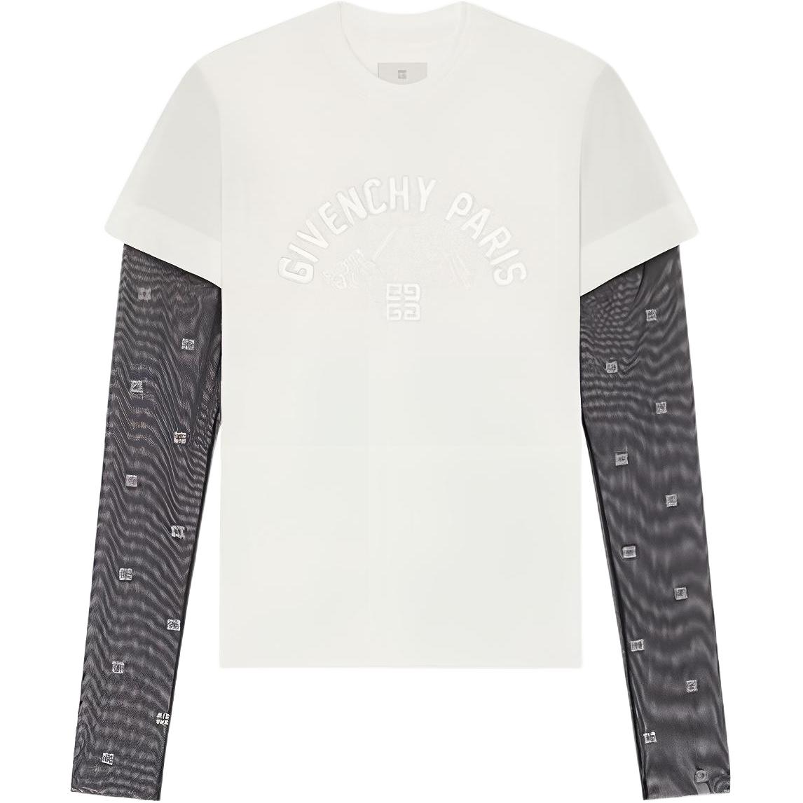 

Givenchy Женская белая футболка с круглым вырезом, умеренно прямой крой