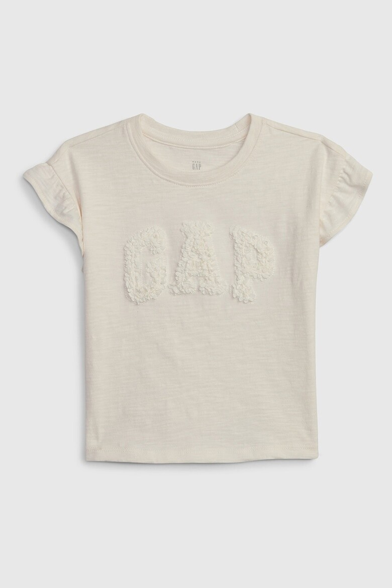 Хлопковая футболка с логотипом Gap, белый