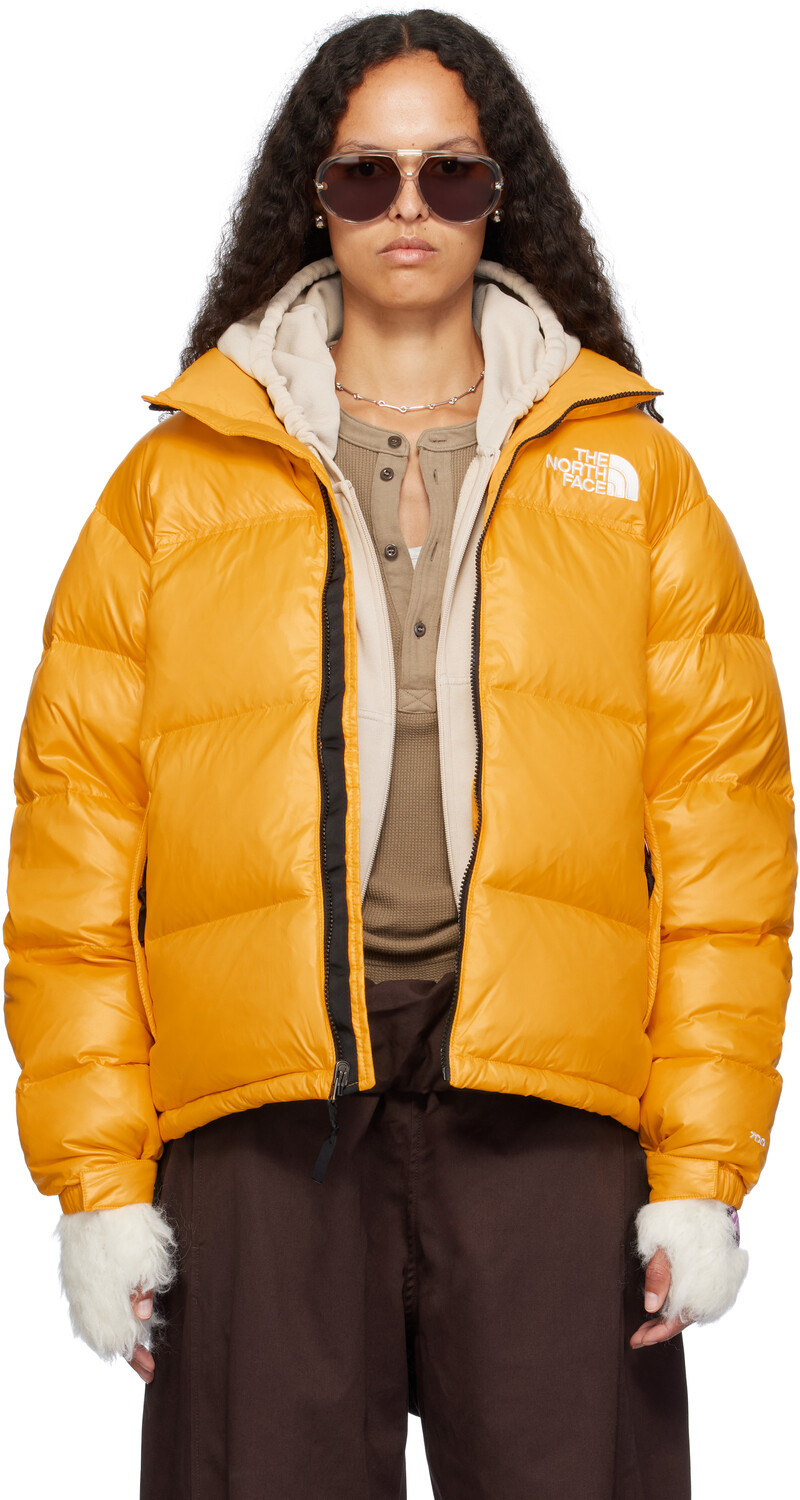 

Эксклюзивный Желтый Пуховик 1996 года в стиле ретро hine Nuptse ummit gold shine The North Face