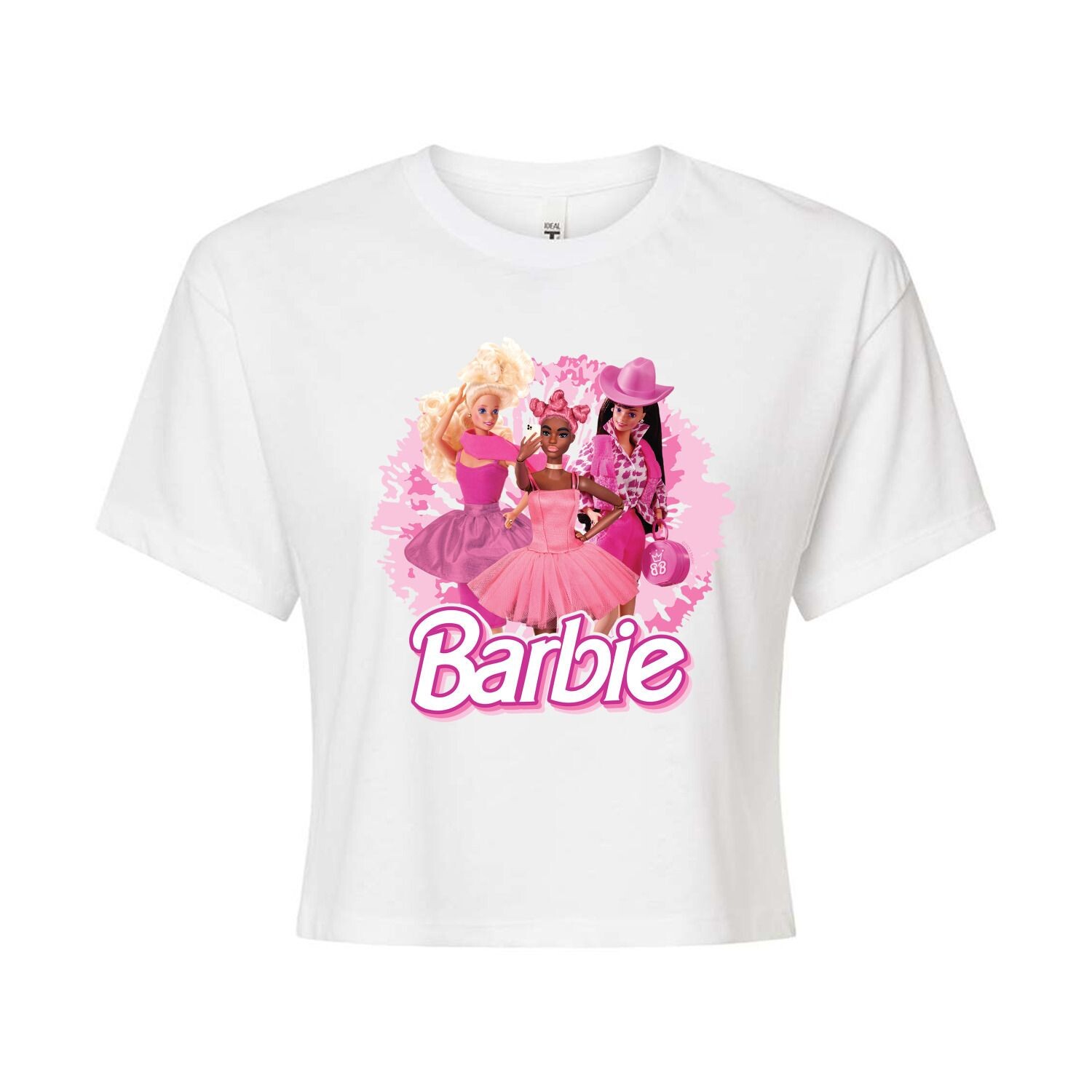 

Укороченная футболка с рисунком Barbie для детей Juniors' Selfie Barbie