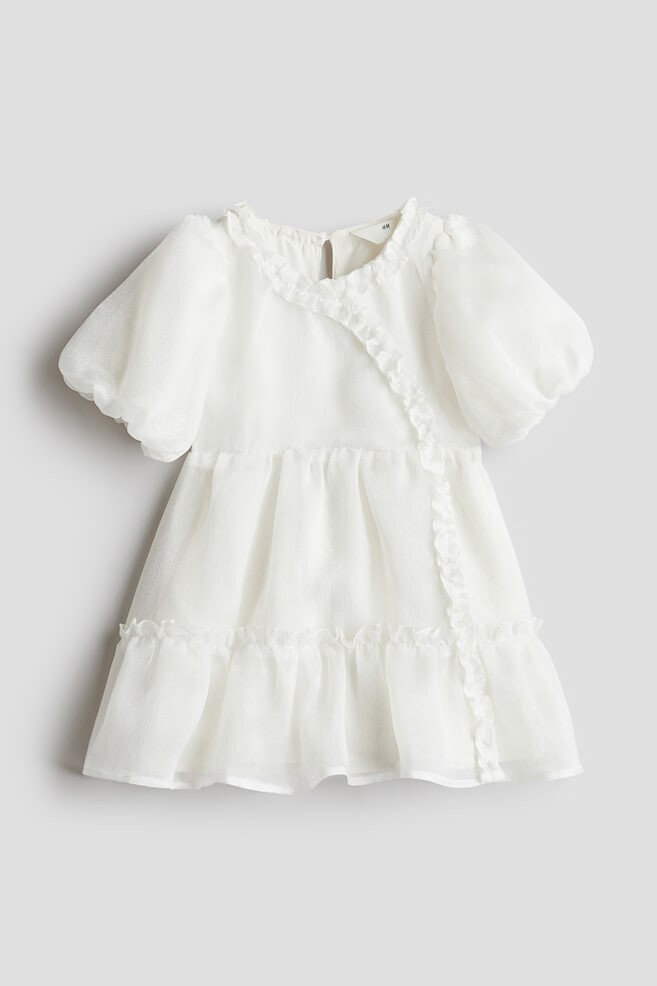 

Платье с воланами H&M, белый
