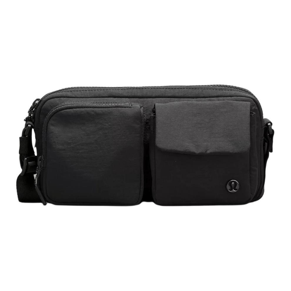 

Lululemon Нейлоновая поясная сумка унисекс черная, Black