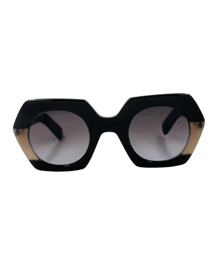 

Шестиугольные коричневые солнцезащитные очки, ацетат ручной работы Kaleos, коричневый