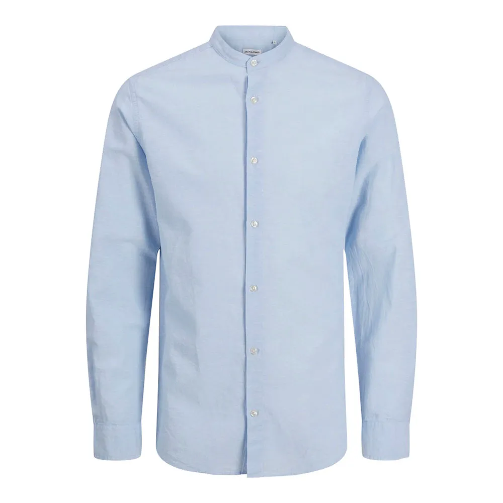 

Рубашка Jack & Jones Breeze Linen Blend Band, синий