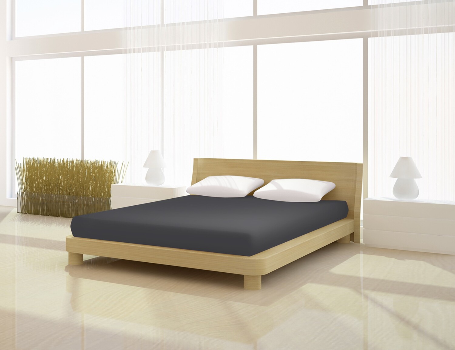 

Простыня Mr.Sandman Fein Jersey de luxe 180 200 x 200 см, цвет schiefer