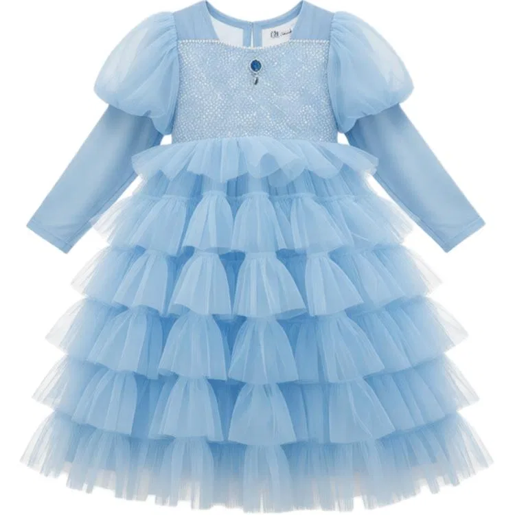 Платье детское Spring Fall Season Kids' Disney, Light Blue