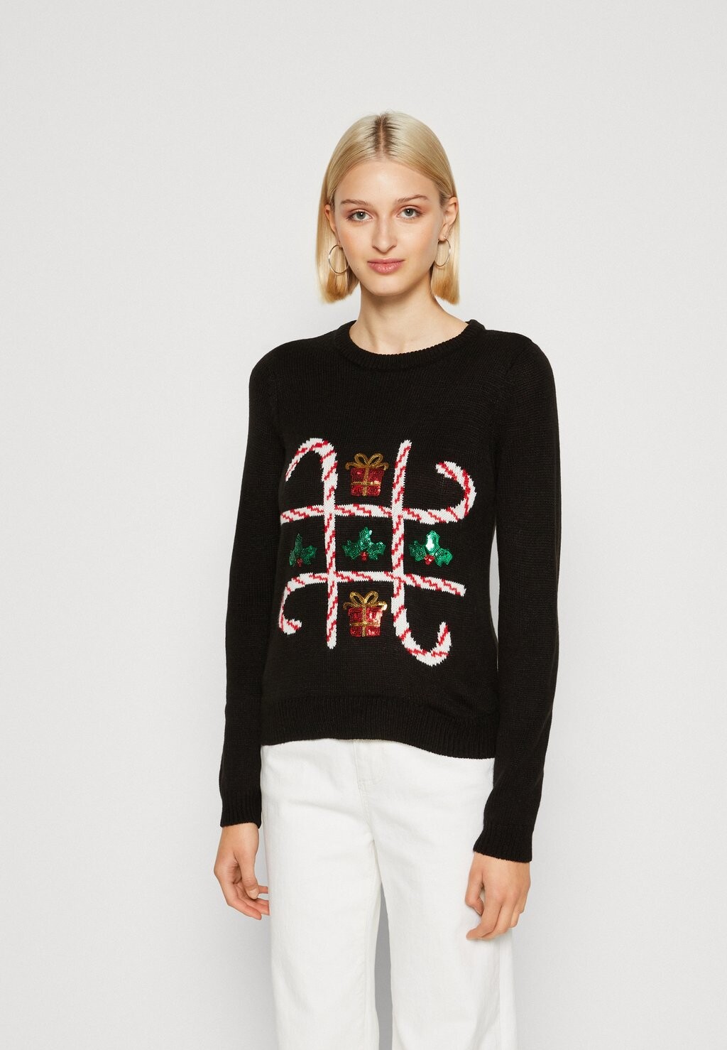 

Кардиган Vero Moda VMXMASGAME O NECK XMAS, черный
