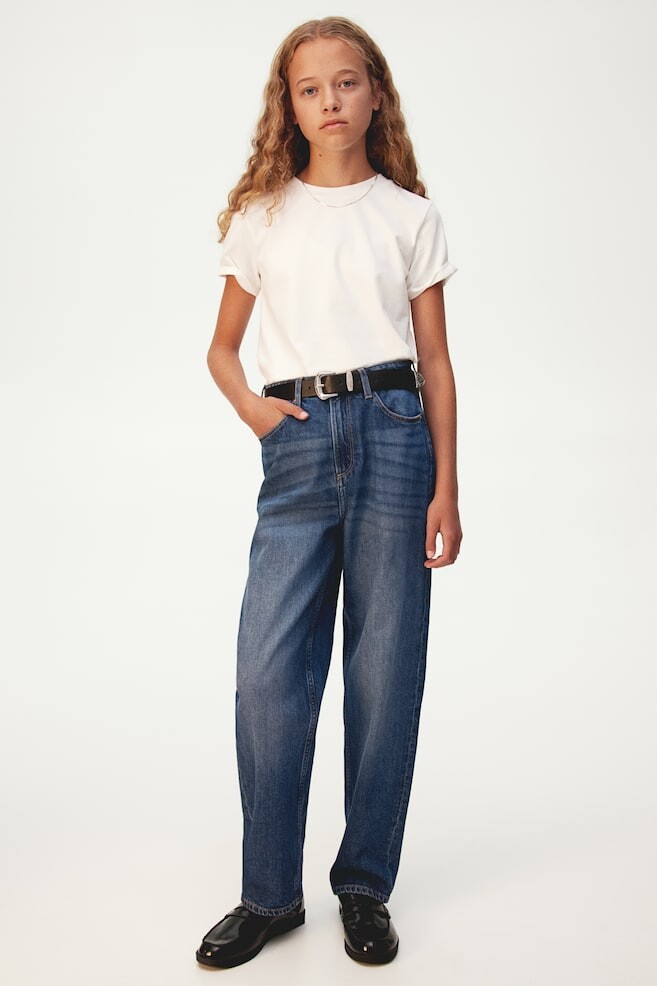

Джинсы свободного кроя H&M, синий