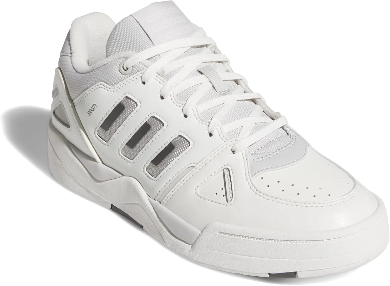 Мужские низкие кроссовки Adidas Midcity, белый/серый — фото 3
