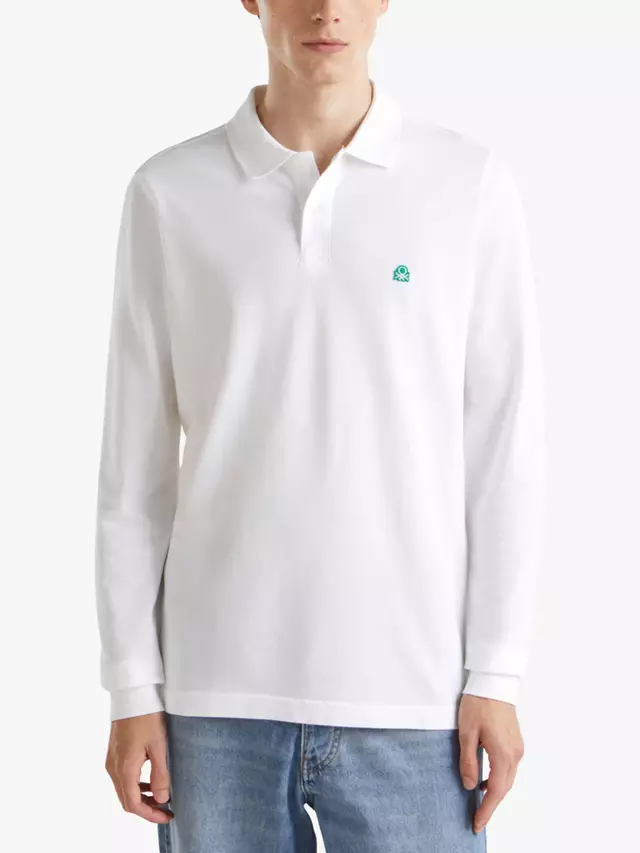 

Поло Benetton Cotton, белый
