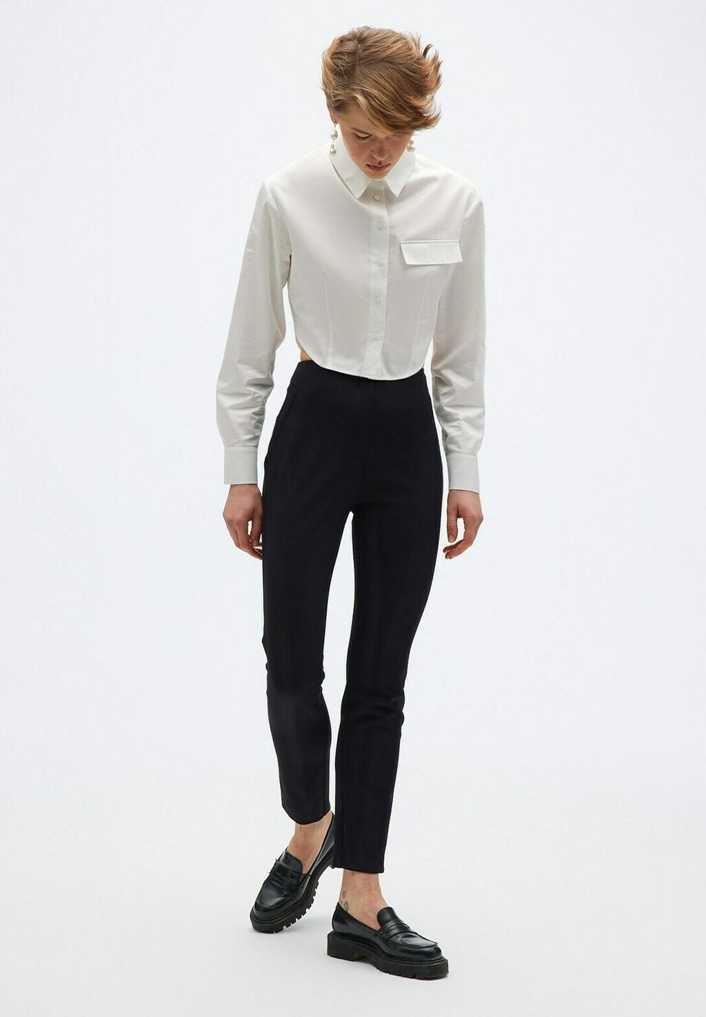 

Брюки HIGH WAIST WITH STITCH DETAIL Rue les créateurs, черный