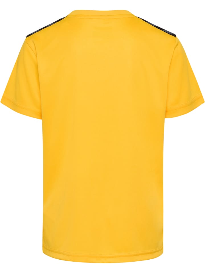 Футболка Hummel Hmlauthentic Football Kids в цвете SPORTS YELLOW/TRUE BLUE Hummel — фото 2