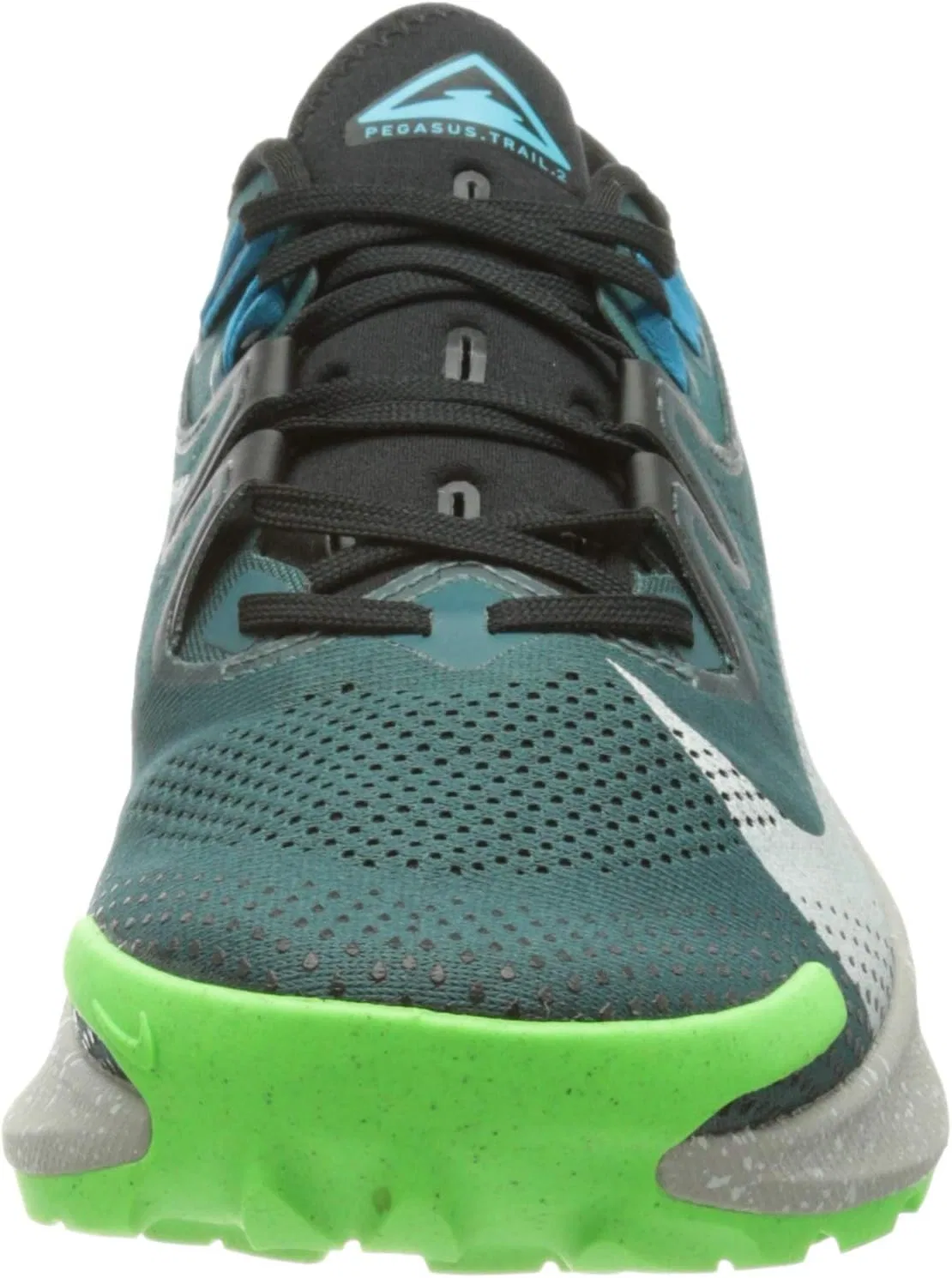 Мужские беговые кроссовки Nike Pegasus Trail 2, Dark Teal Green Light Silver Black Light Blue Fury Green Strike — фото 2