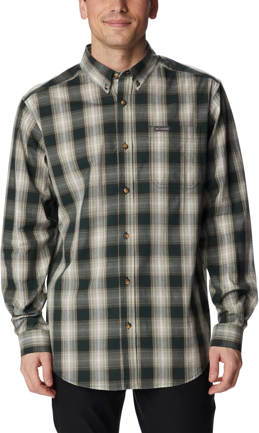 

Мужская рубашка Columbia Rapid Rivers II с длинным рукавом, Spruce Soft Ombre