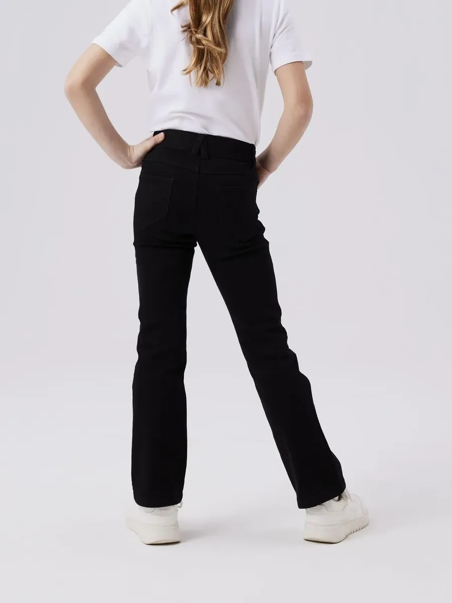 

Джинсы Name It Bootcut "NKFPOLLY SKINNY BOOT JEANS 1142-AU NOOS", эластичные, черный