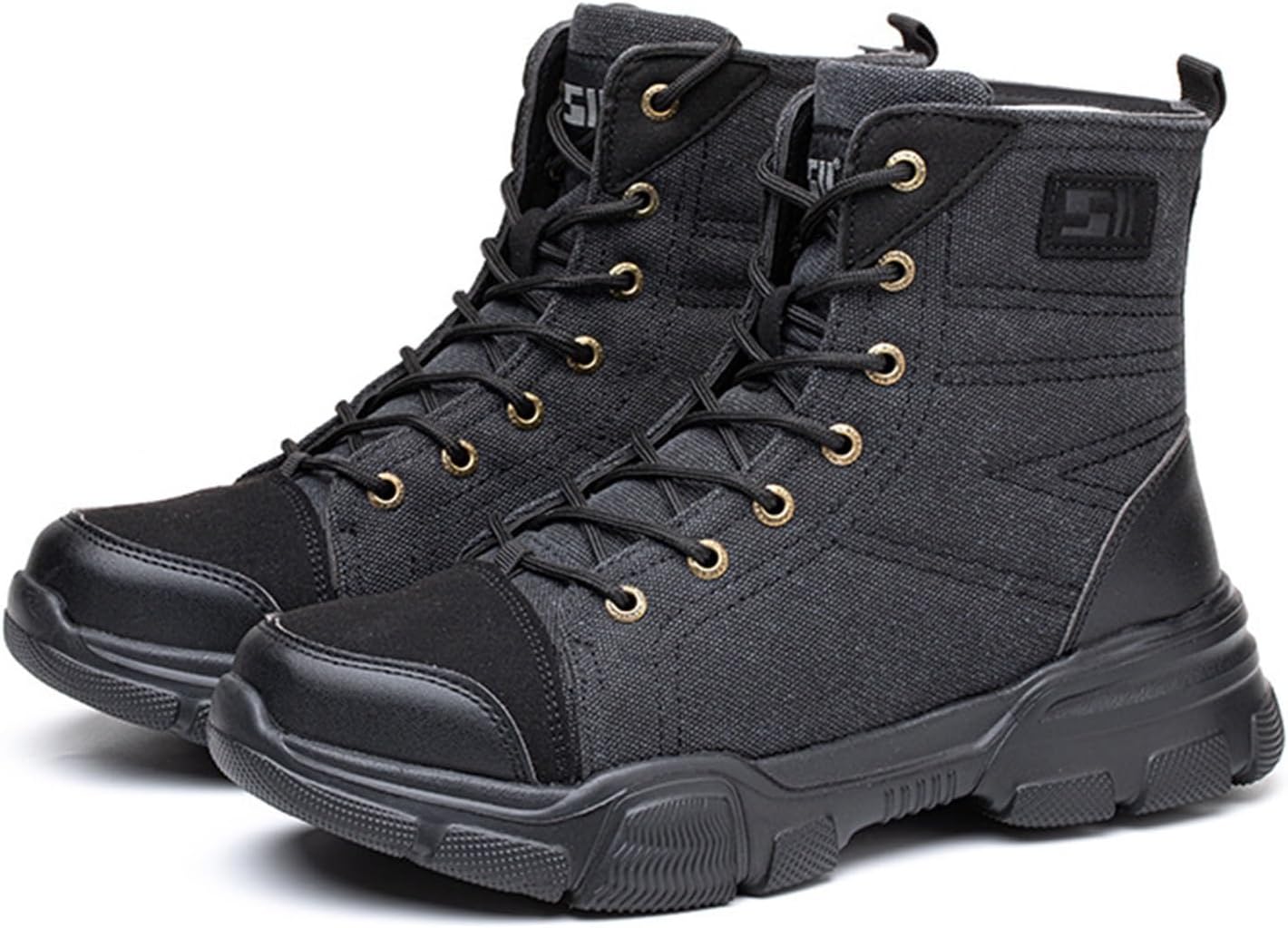 

Мужские рабочие ботинки со стальным носком, неразрушимые высокие ботинки с защитой лодыжки, удобные дышащие рабочие ботинки со стальным носком, противоскользящие (Цвет: коричневый, Размер: 7,5) Wcxty