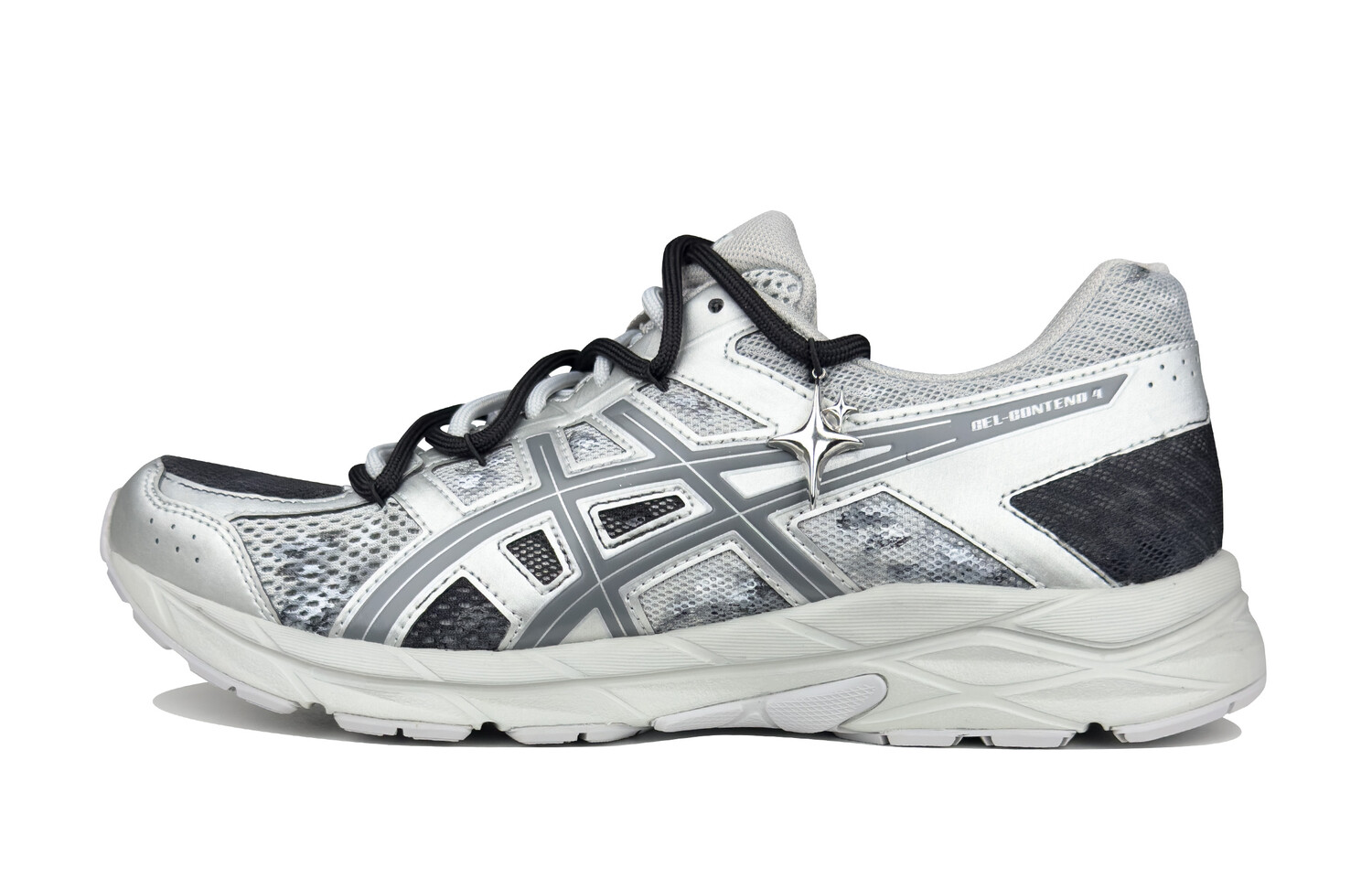 

Кроссовки мужские Gel-Contend 4 с низким верхом серые/белые/черные Asics