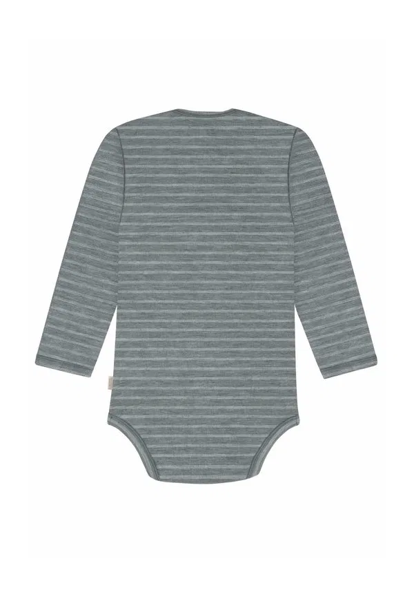 Комбинезон из мериносовой шерсти langarm einteiler wol из мериновой шерсти Normani Outdoor Sports, Grau Gestreift — фото 2