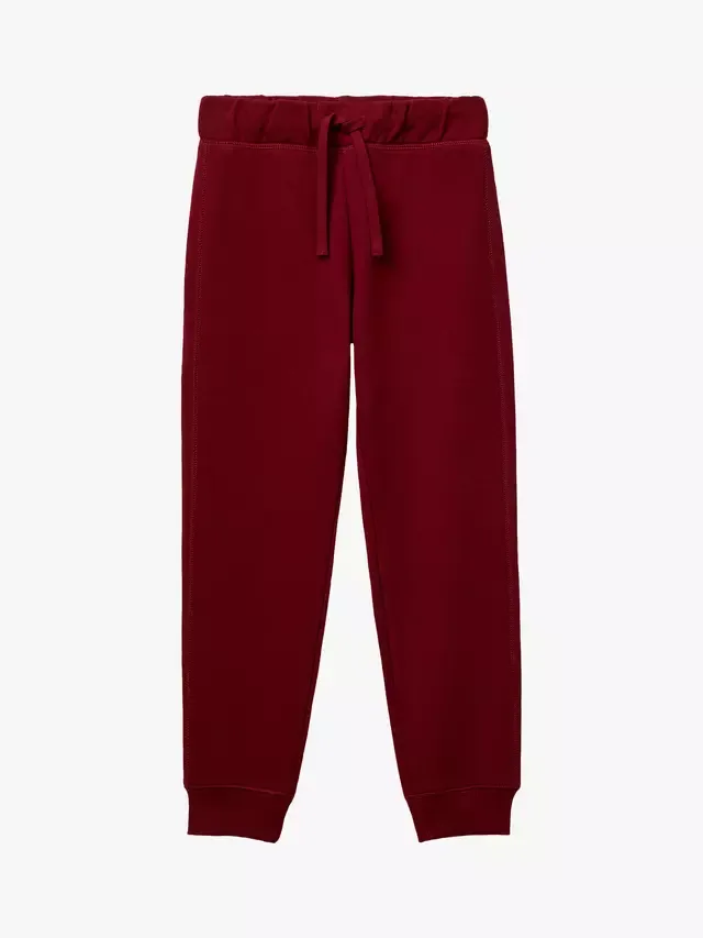 Детские флисовые спортивные штаны, красные Benetton