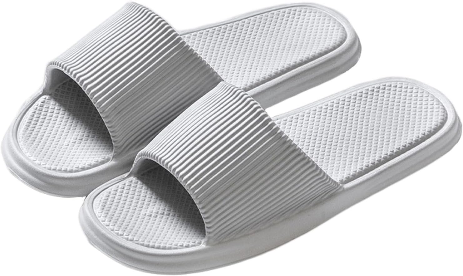 

Домашние шлепанцы JadeRich для женщин и мужчин, противоскользящие, быстро сохнущие, легкие, для дома, ванной, пляжа и спа, серый