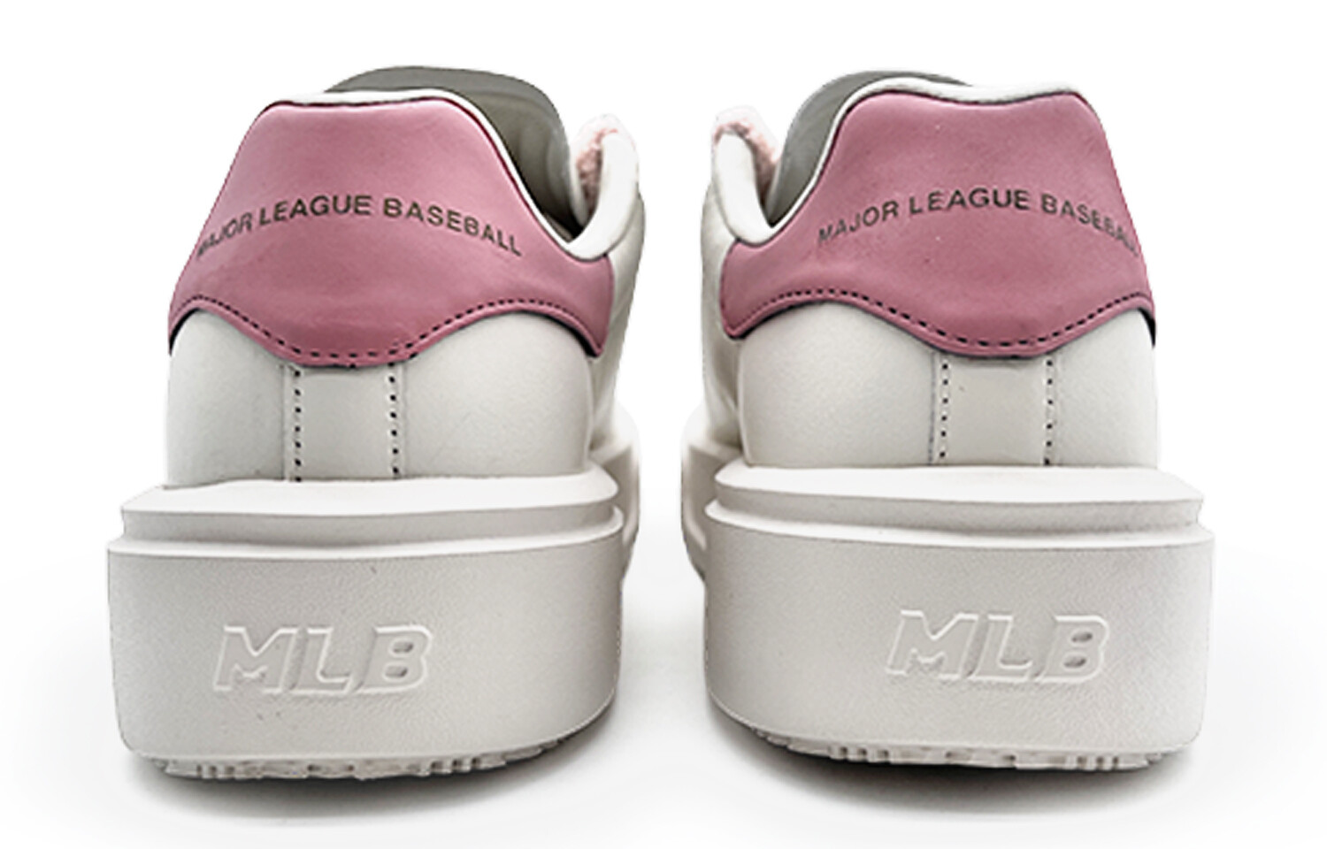 Кроссовки MLB Chunky Classic Skateboarding Shoes Unisex Low-top White/pink, белый — фото 4
