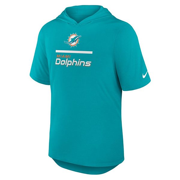 Мужская толстовка aqua miami dolphins lockup tri-blend Nike — фото 3