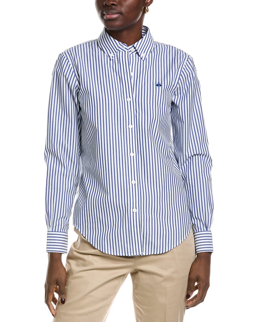 

Рубашка в полоску Brooks Brothers, синий